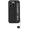 Apple iPhone 15 Pro Max Karl Lagerfeld dėklas Saffiano Rhinestones & Charm (KLHCP15XPSAKDGCK) juodos spalvos