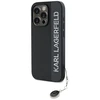 Apple iPhone 15 Pro Max Karl Lagerfeld dėklas Saffiano Rhinestones & Charm (KLHCP15XPSAKDGCK) juodos spalvos