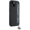 Karl Lagerfeld KLHCP15SPSAKDGCK Apple iPhone 15 / 14 / 13 6.1″ juodos spalvos kietas dėklas Saffiano Rhinestones &