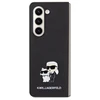 Samsung Galaxy Z Fold 5 Karl Lagerfeld Dėklas Saffiano Karl&amp;Choupette Pin (KLHCZFD5SAKCNPK) juodos spalvos