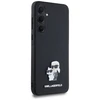 Samsung Galaxy A35 5G Karl Lagerfeld dėklas Saffiano Karl&Choupette Pin (KLHCSA35SAKCNPK) juodos spalvos