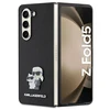 Samsung Galaxy Z Fold 5 Karl Lagerfeld Dėklas Saffiano Karl&amp;Choupette Pin (KLHCZFD5SAKCNPK) juodos spalvos