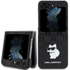 Samsung Galaxy Z Flip 5 Karl Lagerfeld Dėklas Saffiano Monogram Choupette Pin (KLHCZF5SAPCHNPK) juodos spalvos
