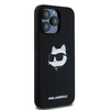Apple iPhone 15 Pro Max Karl Lagerfeld dėklas Silicone Choupette Head (KLHMP15XSCHPPLK)