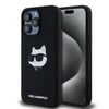 Apple iPhone 15 Pro Max Karl Lagerfeld dėklas Silicone Choupette Head (KLHMP15XSCHPPLK)
