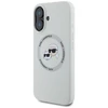 Karl Lagerfeld Liquid silikoninis K&CH Heads MagSafe Apple iPhone 16 dėklas telefonui gelsvos spalvos