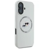 Karl Lagerfeld Liquid silikoninis K&CH Heads MagSafe Apple iPhone 16 dėklas telefonui gelsvos spalvos