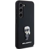 Dėklas Karl Lagerfeld KLHCS24SSMHKNPK S24 S921 juodos spalvos Silicone Ikonik Metal Pin