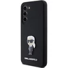 Dėklas Karl Lagerfeld KLHCS24SSMHKNPK S24 S921 juodos spalvos Silicone Ikonik Metal Pin