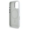 Karl Lagerfeld KLHMP16SSCMKMPCH Apple iPhone 16 6.1" dėklas telefonui baltos spalvos hard Silikoninis Initial Metal Logo MagSafe