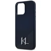 Karl Lagerfeld dėklas skirtas Apple iPhone 15 Pro compatible with MagSafe KLHMP15LSCMKMPCK (Silicone Initial Metal Logo) juodos spalvos
