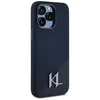 Dėklas Karl Lagerfeld Silicone Shadow Metal Initial MagSafe Apple iPhone 15 Pro Max juodos spalvos