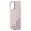 Karl Lagerfeld KLHMP16SSCMKMPCP Apple iPhone 16 6.1" dėklas telefonui rožinės spalvos Silikoninis Shadow Metal Initial MagSafe