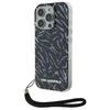 Karl Lagerfeld Zebra With Cord Apple iPhone 16 Pro Max Case - dėklas telefonui violetinės spalvos