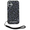 Karl Lagerfeld Zebra With Cord Apple iPhone 16 Plus Case - dėklas telefonui violetinės spalvos