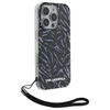 Karl Lagerfeld Zebra With Cord Apple iPhone 16 Pro Max Case - dėklas telefonui violetinės spalvos