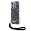 Apple iPhone 15 Pro Max Karl Lagerfeld IML Zebra Pattern &amp; Cord (KLHCP15XHZBPKCCU) dėklas telefonui violetinės spalvos