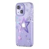 Dėklas Kingxbar Heart Star Series iPhone 14 Plus violetinė star case