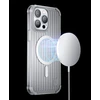 Kingxbar PQY Go Out Series magnetic Apple iPhone 14 Plus MagSafe dėklas telefonui sidabrinės spalvos