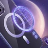 Kingxbar PQY Ice Crystal Series magnetic iPhone 14 Plus MagSafe dėklas telefonui sidabrinės spalvos