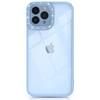 Kingxbar Sparkle Series dėklas iPhone 13 Pro su kristalais galinis dangtelis mėlynas