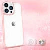 Kingxbar Sparkle serijos dėklas iPhone 13 Pro Max su kristalais galinio dangtelio rožinės spalvos