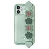 Kingxbar Sweet Series su Swarovski kristalais iPhone 12 mini telefono dėklas žalios spalvos