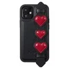 Kingxbar Sweet Series su Swarovski kristalais iPhone 12 Pro Max telefono dėklas juodos spalvos