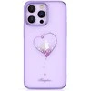 Dėklas Silikonas su Swarovski kristalais Kingxbar Wish Series iPhone 14 Plus - violetinė