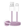 Puro Fabrik 2.0 10W USB-A – USB-C Braided Kabelis 1.5m – rožinės spalvos