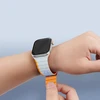 Magnetic Apple Watch SE, 9, 8, 7, 6, 5, 4, 3, 2, 1 (41, 40, 38 mm) Dux Ducis apyrankė (LD Version) - pilkai oranžinės spalvos