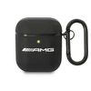 Mercedes "AMG Leather Big Logo" - "Apple AirPods" dėklas, juodos spalvos