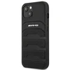 Mercedes Benz Apple iPhone 14 Plus Mercedes AMG odinis dėklas Debossed Lines (AMHCP14MGSEBK) juodos spalvos