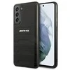 Dėklas Mercedes AMG AMHCS21FESGSEBK S21 FE G990 juoda/juodas hardcase Leather Debossed Lines