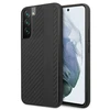 Mercedes Benz Samsung Galaxy S22 Plus Mercedes AMG dėklas Carbon Stripe&amp;Embossed (AMHCS22MBLSCA) juodos spalvos