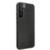 Mercedes Benz Samsung Galaxy S22 Plus Mercedes AMG dėklas Carbon Stripe&amp;Embossed (AMHCS22MBLSCA) juodos spalvos