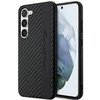 Mercedes Benz Samsung Galaxy S23 Plus Mercedes AMG dėklas Carbon Stripe&amp;Embossed (AMHCS23MBLSCA) juodos spalvos