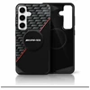 Mercedes AMG Double Layer Rhombs MagSafe Samsung Galaxy S25 dėklas telefonui juodos ir raudonos spalvos