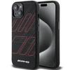 Mercedes Benz Apple iPhone 13 / 14 / 15 AMG dėklas silikoninis Large Rhombuses Pattern MagSafe (AMHMP15S23SSPK) juodos spalvos