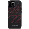 Mercedes Benz Apple iPhone 13 / 14 / 15 AMG dėklas silikoninis Large Rhombuses Pattern MagSafe (AMHMP15S23SSPK) juodos spalvos