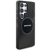 Mercedes Dėklas AMG skaidrus Rhombs MagSafe Samsung Galaxy S25 Ultra juodos spalvos