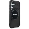Dėklas Mercedes Cas AMG Transparent Rhombs MagSafe skirta Samsung Galaxy S25 juodas