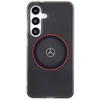 Mercedes MEHMS24S23HUORK S24 S921 juodos spalvos kietas dėklas Double Layer with Raudona MagSafe