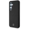 Mercedes Leather Debossed Lines MagSafe Samsung Galaxy S25 dėklas telefonui juodos spalvos
