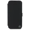 Mercedes MEBKP16X23RBGVK Apple iPhone 16 Pro Max 6.9" dėklas telefonui juodos spalvos Leather Wood Imitation