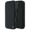 Mercedes MEBKP16X23RBGVK Apple iPhone 16 Pro Max 6.9" dėklas telefonui juodos spalvos Leather Wood Imitation
