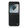 Samsung Galaxy Z Flip6 Karl Lagerfeld Leather Wood Imitation MagSafe (MEHMZF623RBGVK) dėklas telefonui juodos spalvos