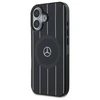 Mercedes MEHMP16S23HRSK Apple iPhone 16 6.1" dėklas telefonui juodos spalvos MB Double Layer Crossed Lines MagSafe
