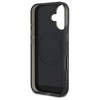 Mercedes MEHMP16S23HRSK Apple iPhone 16 6.1" dėklas telefonui juodos spalvos MB Double Layer Crossed Lines MagSafe