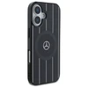 Mercedes MEHMP16S23HRSK Apple iPhone 16 6.1" dėklas telefonui juodos spalvos MB Double Layer Crossed Lines MagSafe